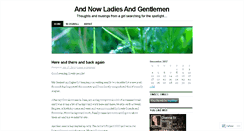 Desktop Screenshot of andnowladiesandgentlemen.wordpress.com