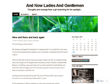 Tablet Screenshot of andnowladiesandgentlemen.wordpress.com