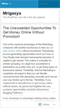 Mobile Screenshot of mrigasya.wordpress.com