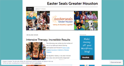 Desktop Screenshot of eastersealshouston.wordpress.com