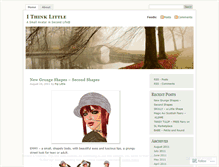 Tablet Screenshot of ithinklittle.wordpress.com