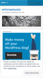 Mobile Screenshot of erinraemusic.wordpress.com