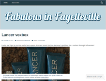 Tablet Screenshot of fabulousinfayetteville.wordpress.com