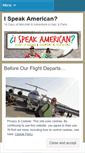 Mobile Screenshot of ispeakamerican.wordpress.com