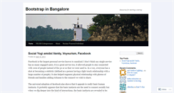 Desktop Screenshot of bootstrapinbangalore.wordpress.com