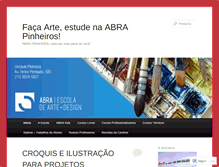 Tablet Screenshot of abrapinheiros.wordpress.com