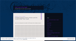 Desktop Screenshot of hotcutegirlygeek.wordpress.com