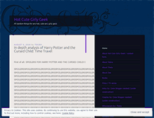 Tablet Screenshot of hotcutegirlygeek.wordpress.com