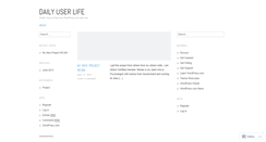 Desktop Screenshot of dailyuserlife.wordpress.com