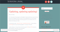 Desktop Screenshot of materialmama.wordpress.com