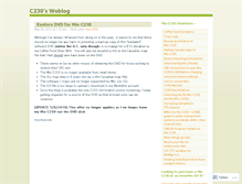 Tablet Screenshot of c230.wordpress.com