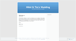 Desktop Screenshot of nikkiandtim.wordpress.com