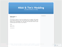 Tablet Screenshot of nikkiandtim.wordpress.com