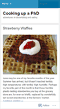 Mobile Screenshot of cookingupaphd.wordpress.com