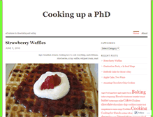 Tablet Screenshot of cookingupaphd.wordpress.com