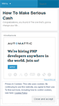 Mobile Screenshot of howtomakeseriouscash.wordpress.com