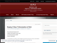 Tablet Screenshot of iupuioeo.wordpress.com