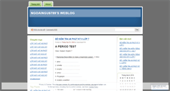 Desktop Screenshot of ngoaingu6789.wordpress.com