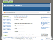 Tablet Screenshot of ngoaingu6789.wordpress.com