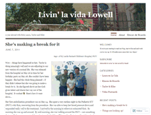 Tablet Screenshot of lowellfamily.wordpress.com