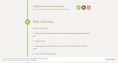 Desktop Screenshot of mckleinzie.wordpress.com