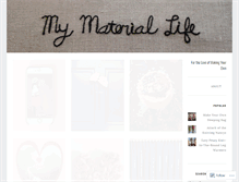 Tablet Screenshot of mymateriallife.wordpress.com
