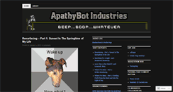 Desktop Screenshot of apathybot.wordpress.com