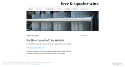 Desktop Screenshot of loveandsqualorwine.wordpress.com