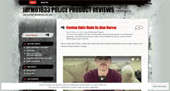 Desktop Screenshot of policeproductreview.wordpress.com