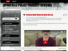 Tablet Screenshot of policeproductreview.wordpress.com