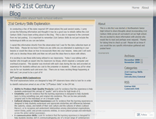 Tablet Screenshot of nhs21stcentury.wordpress.com