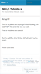 Mobile Screenshot of easygimptutorials.wordpress.com