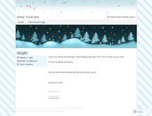 Tablet Screenshot of easygimptutorials.wordpress.com