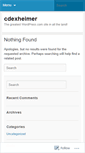 Mobile Screenshot of cdexheimer.wordpress.com