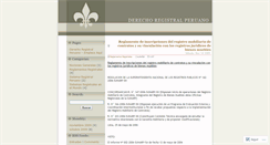 Desktop Screenshot of derechoregistralperu.wordpress.com