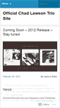 Mobile Screenshot of chadlawsontrio.wordpress.com