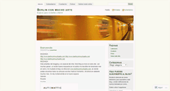 Desktop Screenshot of berlinconmuchoarte.wordpress.com