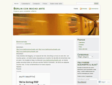 Tablet Screenshot of berlinconmuchoarte.wordpress.com