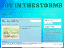 Tablet Screenshot of joyinthestorms.wordpress.com