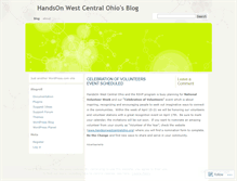 Tablet Screenshot of handsonwestcentralohio.wordpress.com