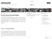 Tablet Screenshot of pdxrecycler.wordpress.com