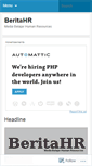 Mobile Screenshot of beritahr.wordpress.com