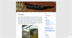 Desktop Screenshot of cookingallday.wordpress.com