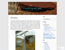 Tablet Screenshot of cookingallday.wordpress.com