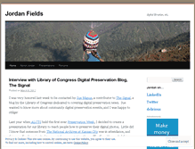 Tablet Screenshot of jordanfields.wordpress.com