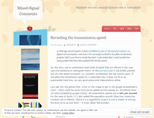 Tablet Screenshot of mixedsignal.wordpress.com