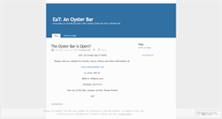 Desktop Screenshot of eatoysterbar.wordpress.com