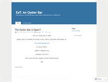 Tablet Screenshot of eatoysterbar.wordpress.com