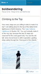 Mobile Screenshot of boldwandering.wordpress.com