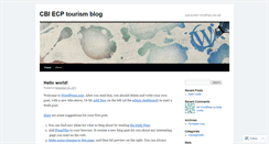 Desktop Screenshot of cbitourism.wordpress.com